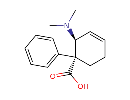 2t-Dimethylamino-1-phenyl-cyclohex-3-en-1r-carbonsaeure